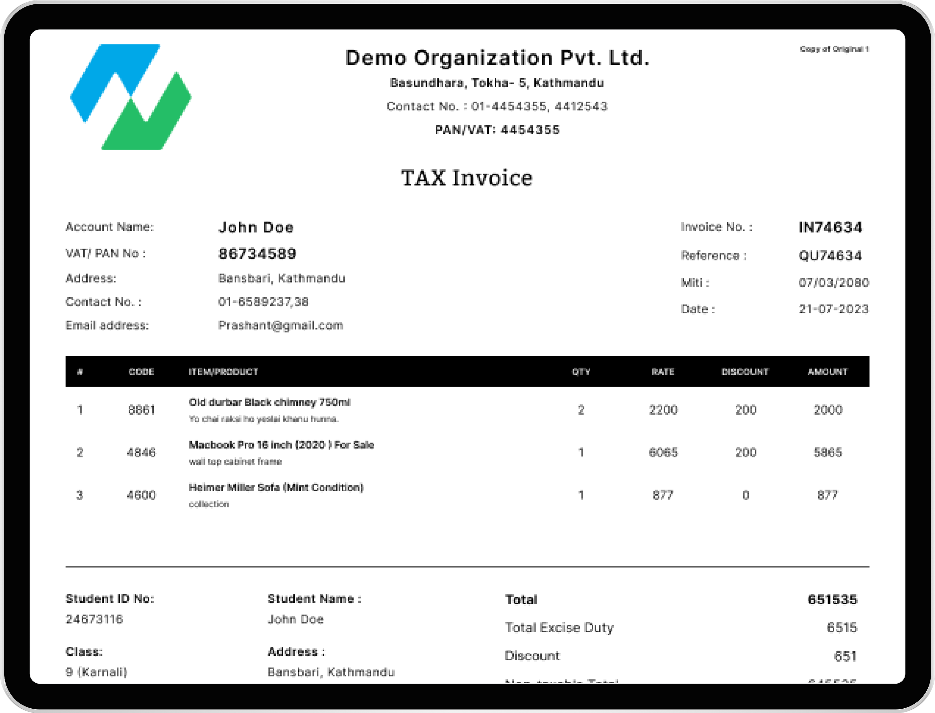 Invoicing and Billing